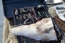 Some ready-to-eat items are sold in the market.