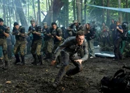 Guzman at the arrival area of the 10th Pilgrimage