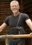 Commander Taylor welcomes the new pilgrims