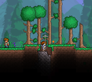 The Silver Pickaxe in use.