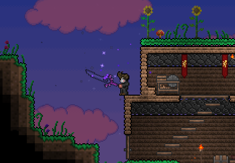 BoxHead (Boxmmissions open) on X: Night's Edge but It can change style  based on the swords that are used in the crafting recipe #Terraria   / X