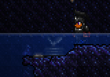 A bat statue naturally set up as a trap. Not placed by another player.