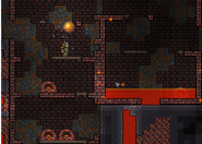 A pre-1.2 Underworld House made of Hellstone Bricks.