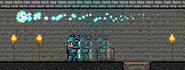 The wisp can be seen spinning, as if you go from running fast or from falling