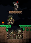A simple Zombie Pit. Players can easily escape from it, but once Zombies stumble in, there's no escape for them.