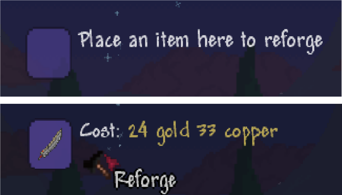 Reforging, Terraria Wiki