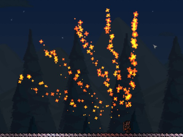 Overloaded Blaster! Terraria Calamity Deathmode Flamethrower