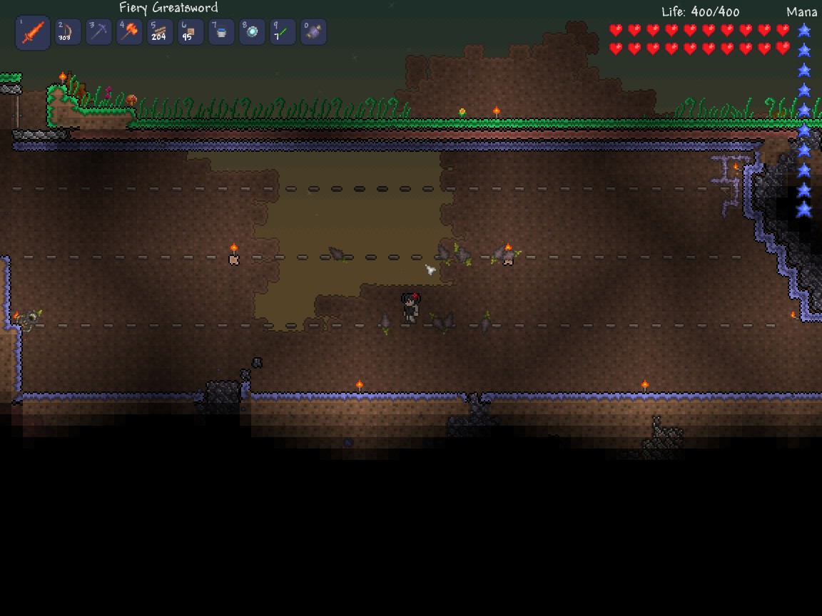 Image of eater of worlds boss from terraria