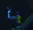 Blue Flares will emit blue light when held.