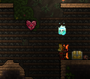 Terraria Floating Heart Crystal.png (30 KB) A floating Life Crystal inside the Underground Jungle