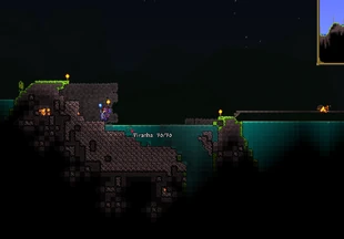 Piranha spawning in a Metorite Biome