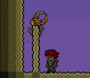 An antlion spawned on a pillar of sand.