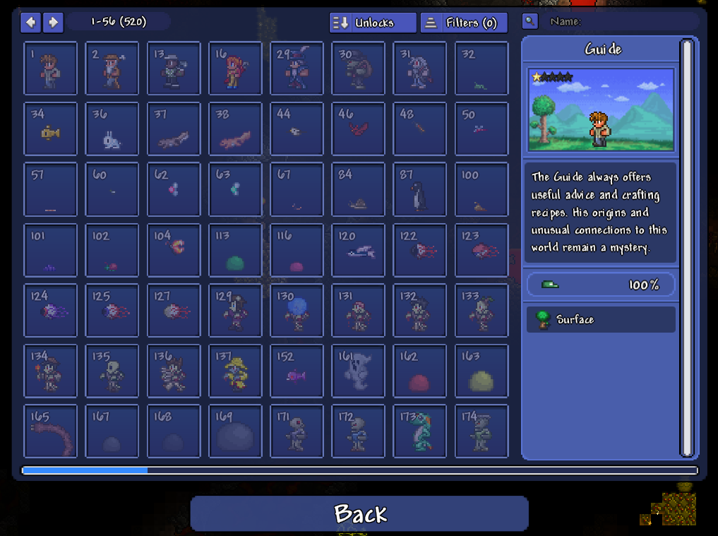 Bestiary - Terraria Wiki