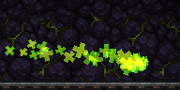 A cursed flame in a cave