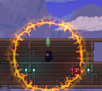 The Inferno Potion's effects.