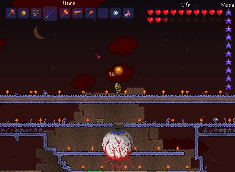 Uh About my terraria bosses experience [Eye of Cthulhu]