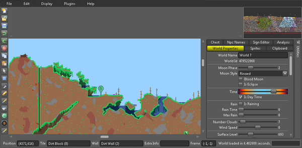 Maps with all things Terraria 1.4.4.9