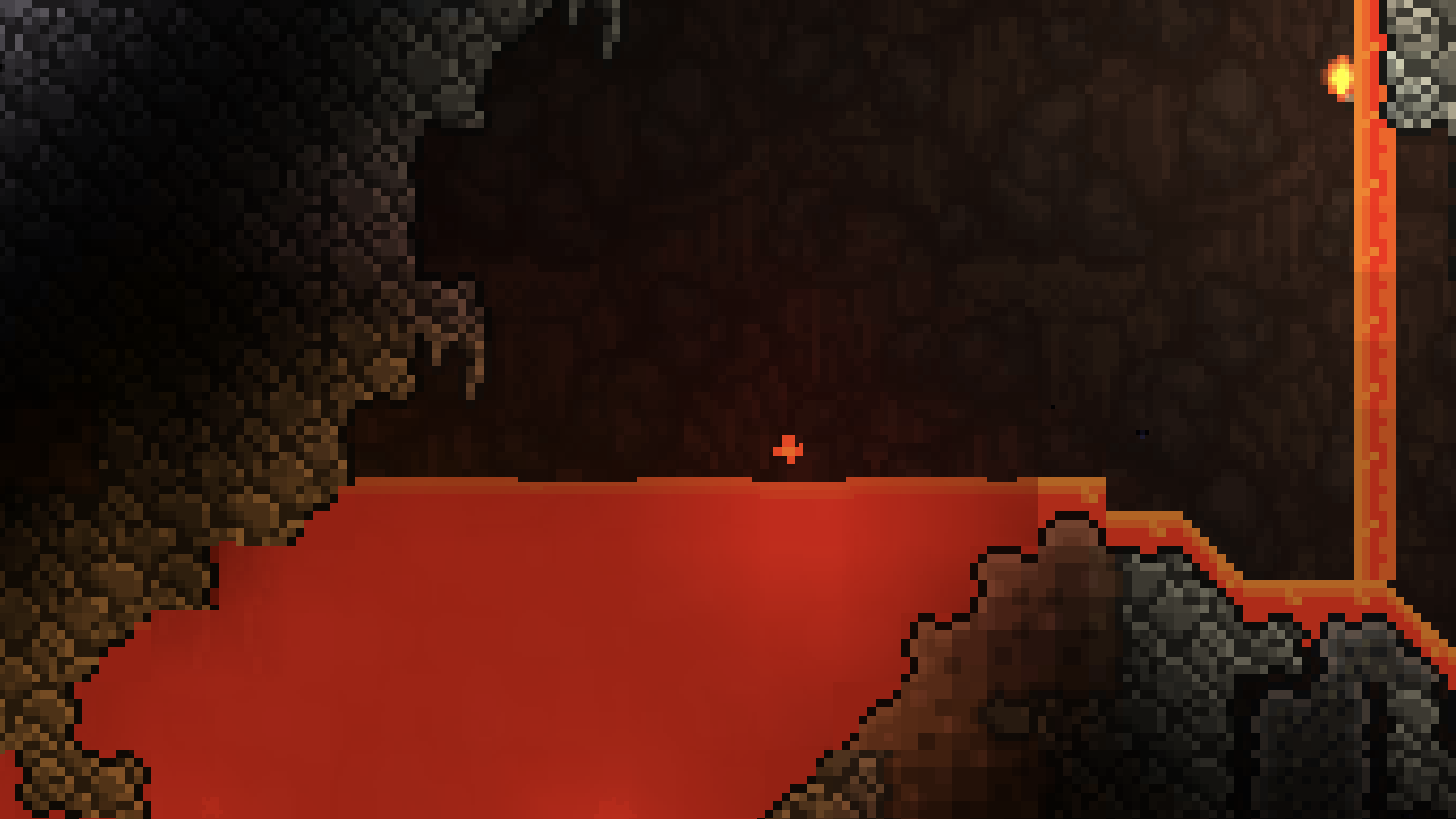 Eu depois de morrer pela vez pro Olho de Cthulhu no Terraria vi