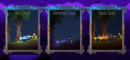 3 staff weapons