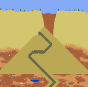 Pyramid in an underground desert