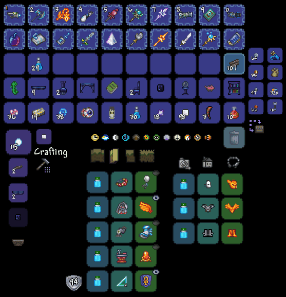 do terraria map viewers show items in chests