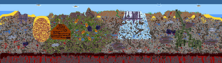 terraria seeds worthy seed map secret gamepedia wiki generated