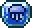 Méduse bleue en pot (sprite d'objet)