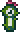 Horloge en cactus (sprite d'objet)