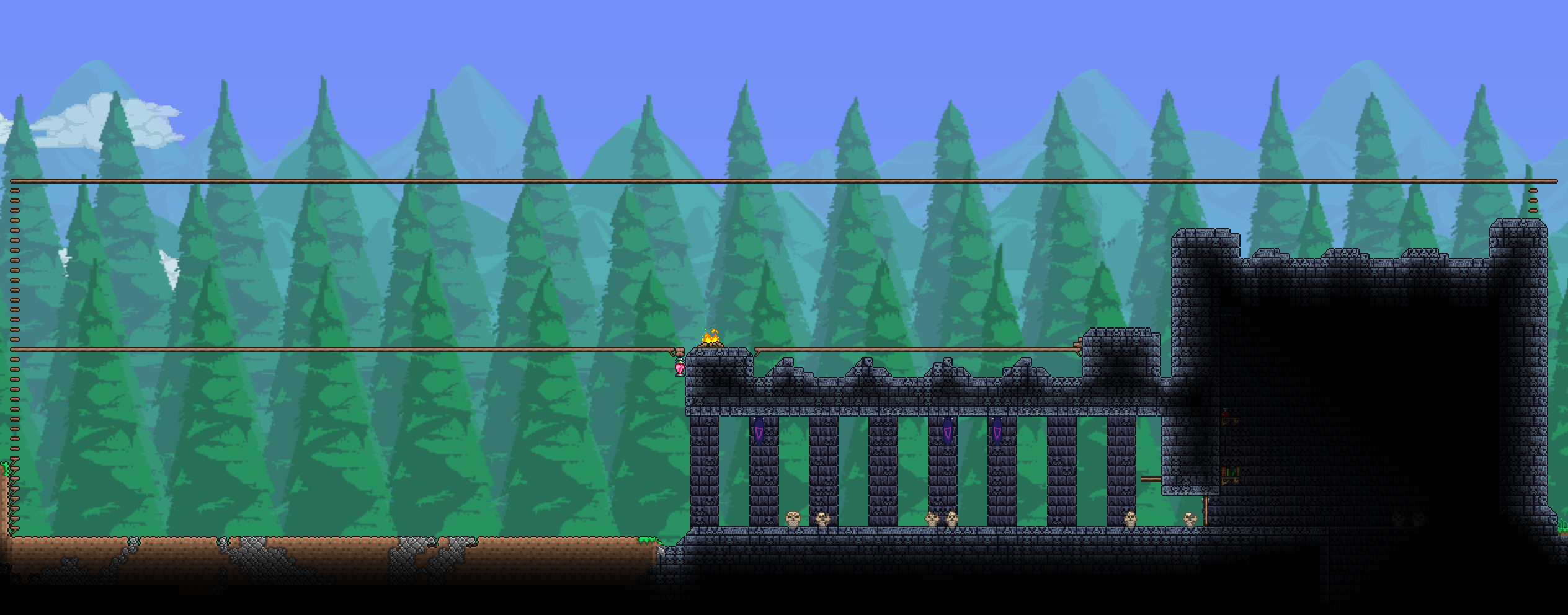 How is this for an expert mode arena/house? : r/Terraria