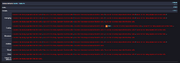 The "Status Effects" index, wherein nearly every icon has been replaced with the error message "Lua error: too many expensive function calls."