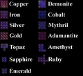 Ores and gems.[1]