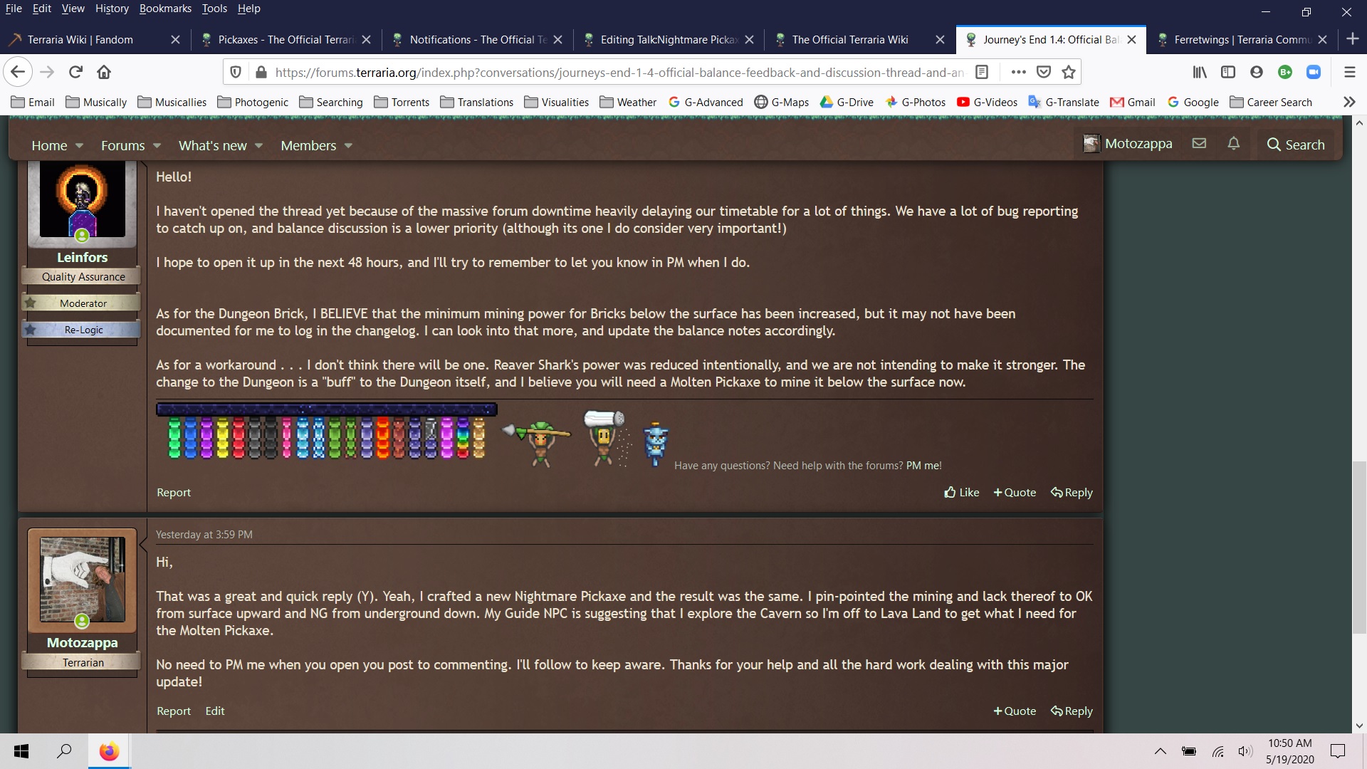 Tool - Boss Progression Terraria Community Forums