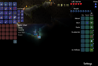 Terraria 1.4 Mobile seed Lava charm, Fiberglass fishing pole, Flower boots  