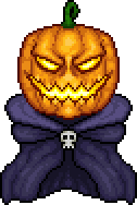 Pumpking - The Official Terraria Wiki  Pixel art, Pumpkin moon, Super  mario art