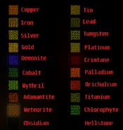 Руды, кроме Люминита