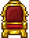 Throne placed