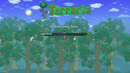 Not the bees seed generation screen