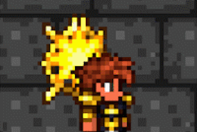 What is this big Gold and Blue thing in Terraria? - Arqade