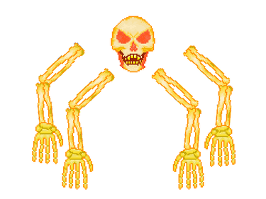 Skeletron - Terraria Terrarium, Pixel art, Boss