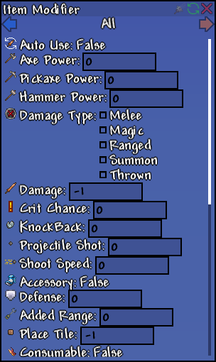 Modifiers - Terraria Wiki