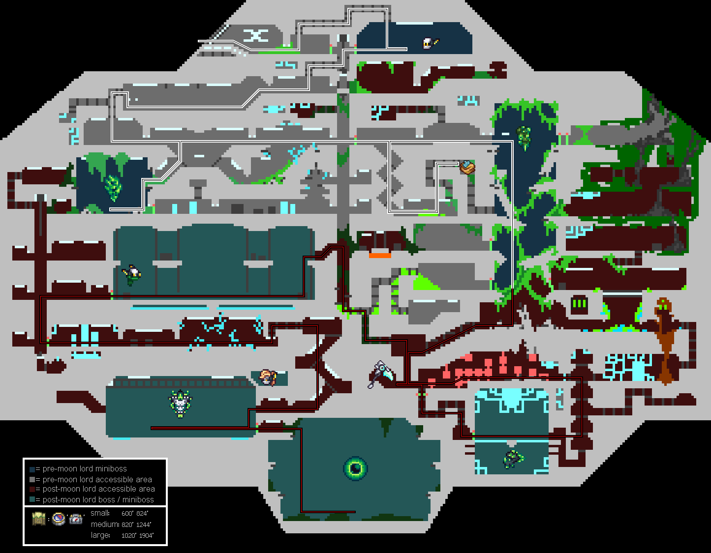 Boss Arena, Chest and Trophy Zone : r/Terraria