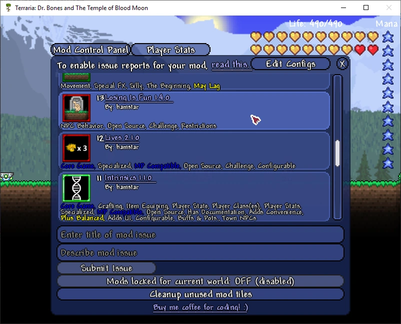 Control Panel Official Terraria Mods Wiki