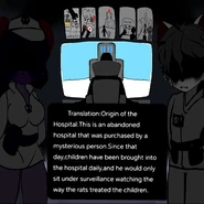 You can see on the monitor above the hospital that shows Lorna being taken there.