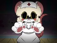 Lorna looking at Nana, Roth and Robbie.