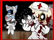 Photo Lorna kill humans with Mimi in Execution Basement.