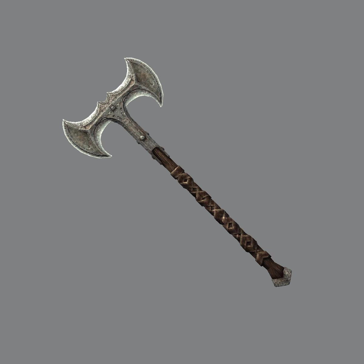 Axe Nord Hero Double Axe Skull Double Axe Viking Double Axe Daedric Double ...