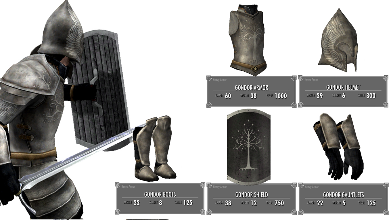 lord of the rings gondor armor
