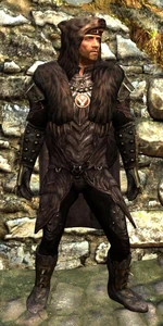 Vagabond Dusk Armor - Male.jpg (479 KB) Vagabond Dusk Armor as wore by a Male Nord