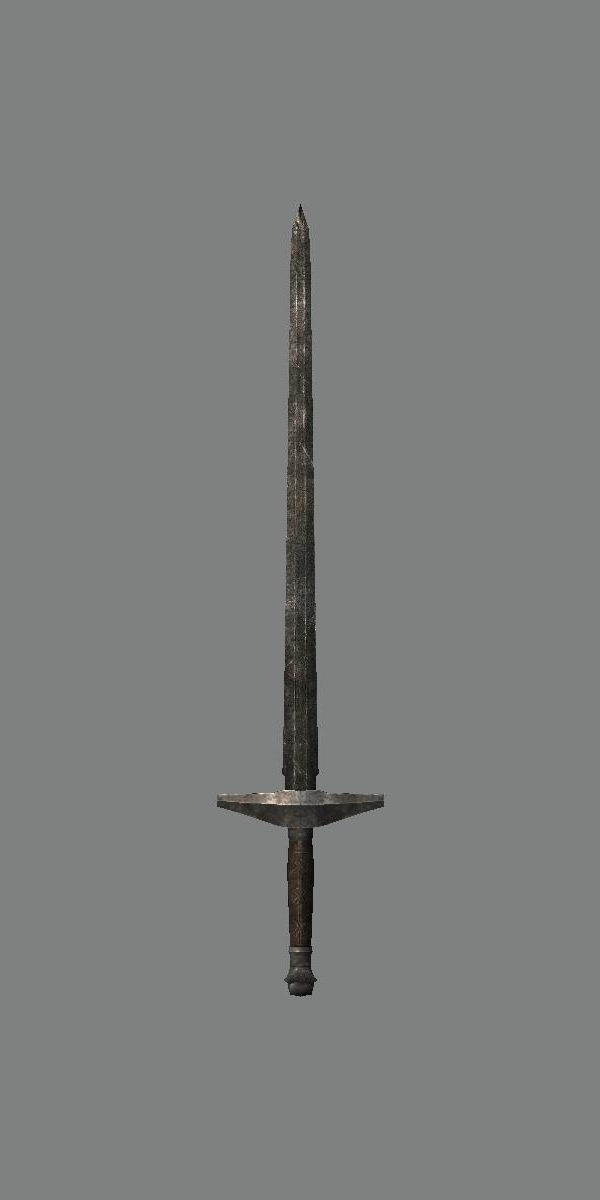 skyrim broken iron sword handle