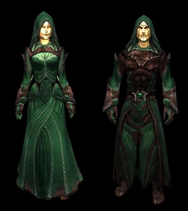 Tribunal Robes - Green.jpg (190 KB) Green Tribunal Robes with Gold Mask